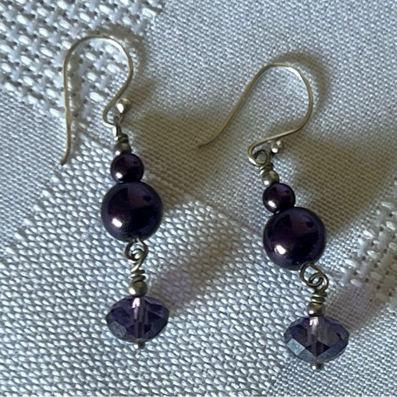 Purple Necklace and Earrings - Picture 3 of 8